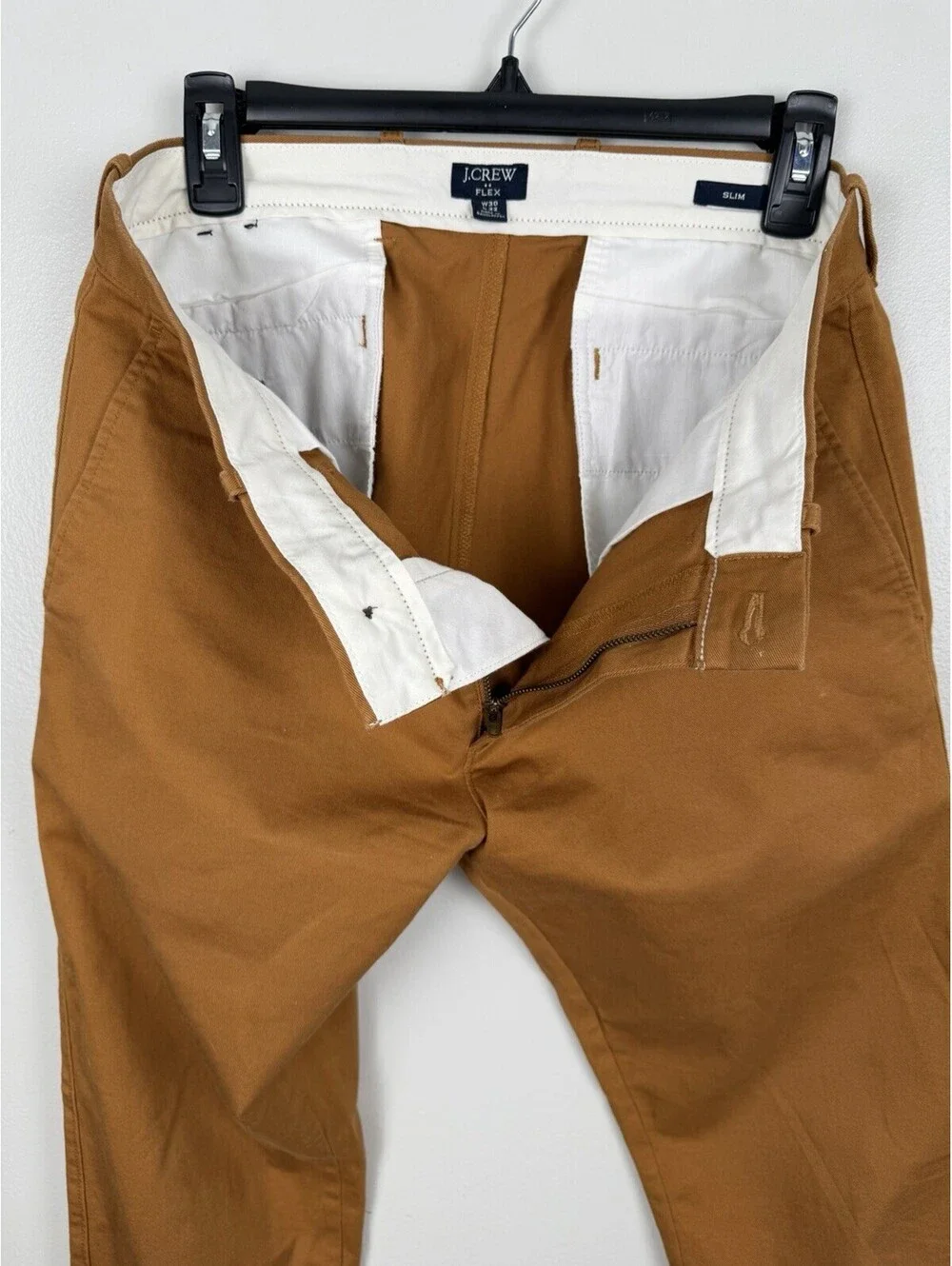 J. Crew Flex Slim Fit Chino Pants Men’s 30x32 Brown Khaki Stretch Casual